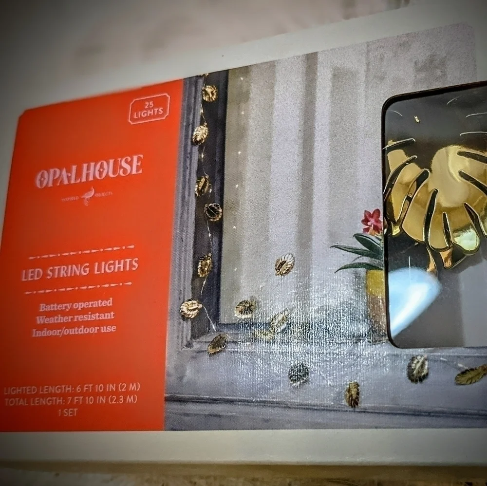 2 sets - OpalHouse Palm Leaf String Lights